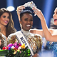 Miss Universe 2018 Philippines’ Catriona Gray crowns the new Miss Universe, South Africa’s Zozibini Tunzi, during the 2019 Miss Universe pageant at Tyler Perry Studios in Atlanta on Dec. 8, 2019.